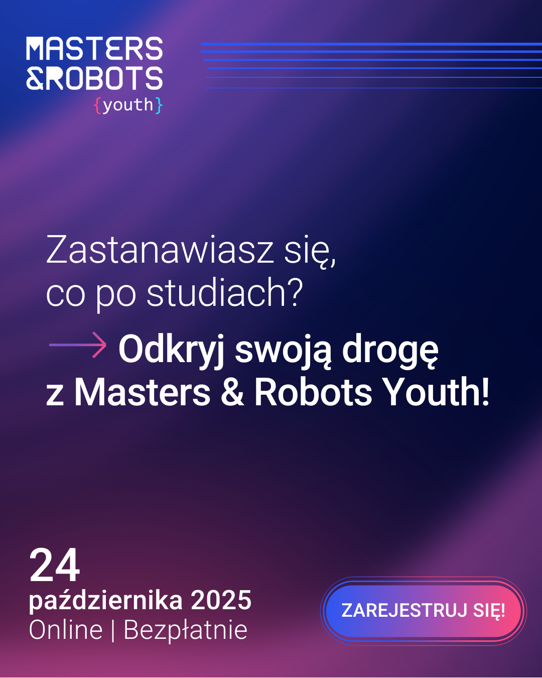 Bezpłatna konferencja Masters & Robots Youth – przygotuj się na rynek pracy przyszłości