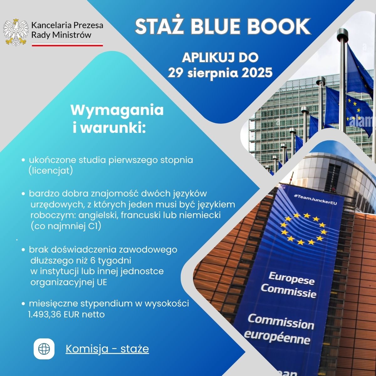 Staż w Komisji Europejskiej 